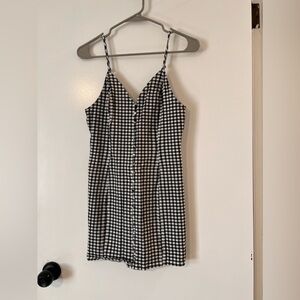 Plaid mini dress